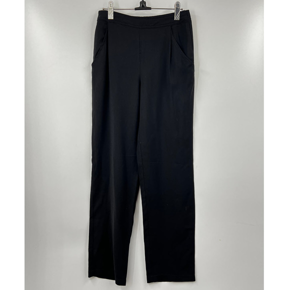 Modern Citizen Finley Pull On Pleated Cropped Trousers in Black Size Small - Picture 2 of 11